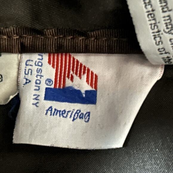 Vintage LL Bean Ameribag Leather Brown Healthy Back Crossbody Sling Bag Backpack - Picture 7 of 11